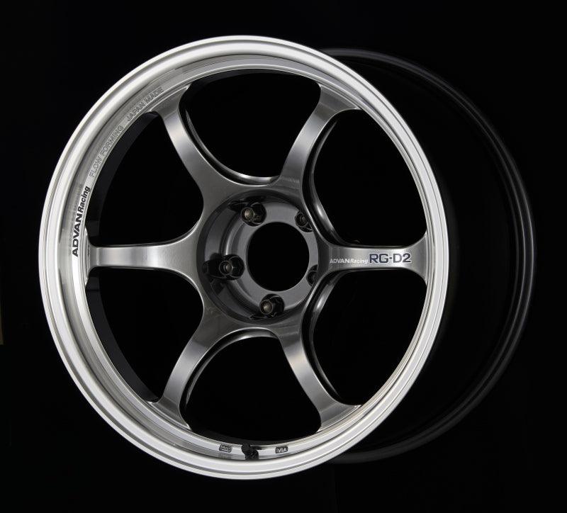 Advan RG-D2 17x8.5 +31 5-114.3 Machining & Racing Hyper Black Wheel - Corvette Realm