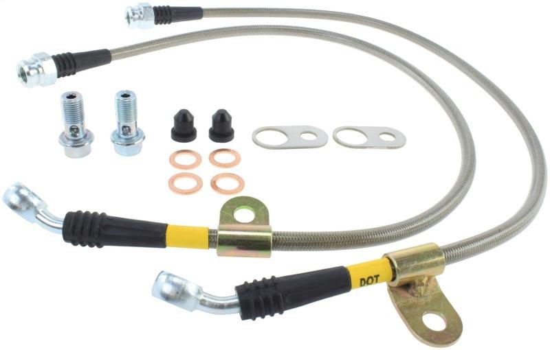 StopTech 06-15 Mazda Miata Stainless Steel Front Brake Line Kit for 4300 - Corvette Realm