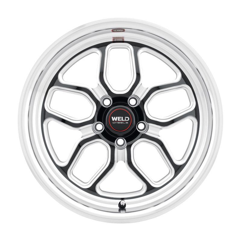 Weld S107 17X11 Laguna 5X127 ET-44 BS4.25 Gloss Black MIL Dia 78.1 - Corvette Realm