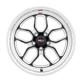 Weld S107 17X11 Laguna 5X127 ET-44 BS4.25 Gloss Black MIL Dia 78.1 - Corvette Realm
