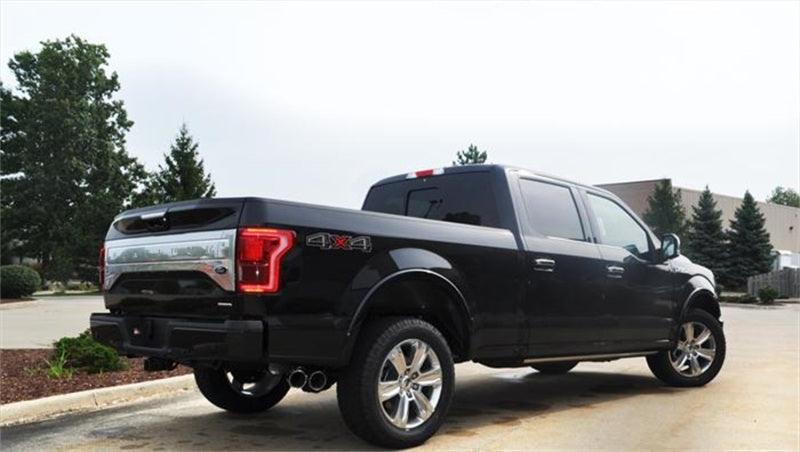 Corsa 2015 Ford F-150 5.0L V8 (Super Crew Cab) Polished Sport Single Side Dual 4in Tips CB Exhaust - Corvette Realm