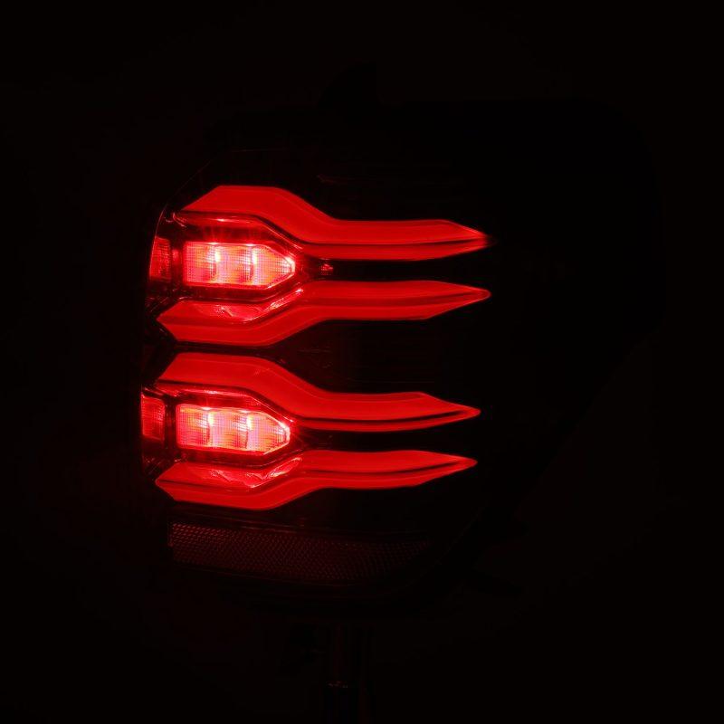 AlphaRex 10-21 Toyota 4Runner LUXX LED Taillights Alpha Blk w/Activ Light/Seq Signal - Corvette Realm
