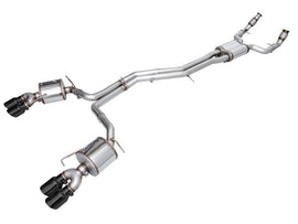 AWE Tuning 19-23 Audi C8 S6/S7 2.9T V6 AWD Touring Edition Exhaust - Diamond Black Tips - Corvette Realm