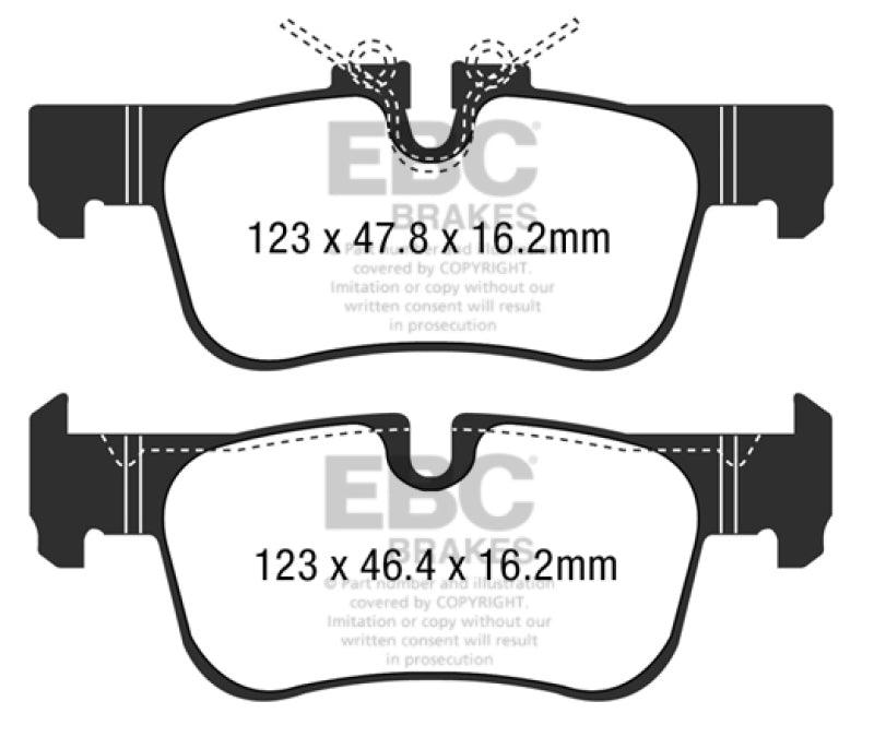 EBC 2016+ Mini Cooper Clubman (F54) 1.5L Turbo Greenstuff Rear Brake Pads - Corvette Realm