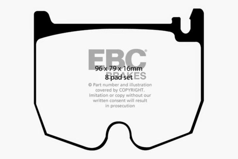 EBC 03-06 Mercedes-Benz CL55 AMG 5.4 Supercharged Redstuff Front Brake Pads - Corvette Realm