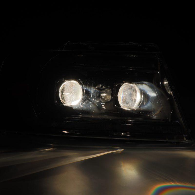 AlphaRex 04-08 Ford F150 PRO-Series Projector Headlights Chrome w/ Sequential Signal and DRL - Corvette Realm