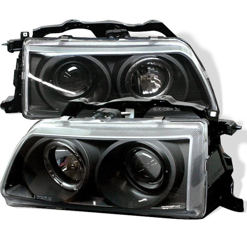 Spyder Honda Civic 90-91/CRX 90-91 Projector Headlights LED Halo Blk PRO-YD-HC90-HL-BK - Corvette Realm