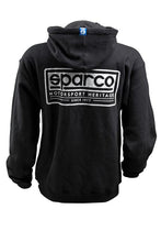 Load image into Gallery viewer, Sparco Swtshrt Hooded Heritage Blk Me