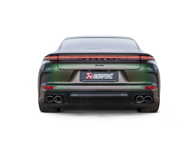 Akrapovic 2024+ Porsche Panamera Slip-On Line (Titanium) w/ Carbon Tips: Requires V6 or V8 fit kit