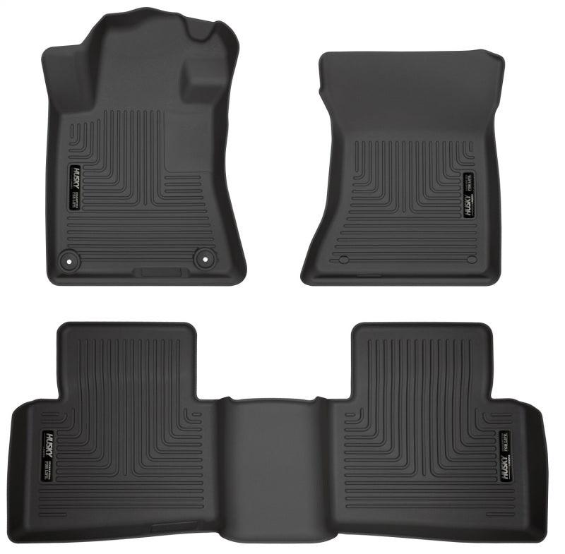 Husky Liners 19-23 Nissan Altima WeatherBeater Black Front & Second Seat Floor Liner - Corvette Realm