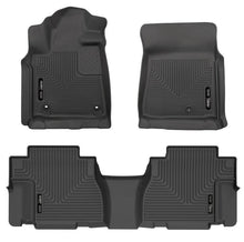 Load image into Gallery viewer, Husky Liners 12-22 Toyota Sequoia Weatherbeater Front &amp; 2nd Seat Floor Liners - Black - Corvette Realm