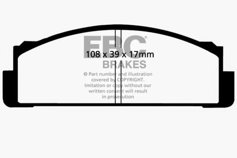 EBC 68-83 Fiat 124 1.6 Greenstuff Front Brake Pads - Corvette Realm