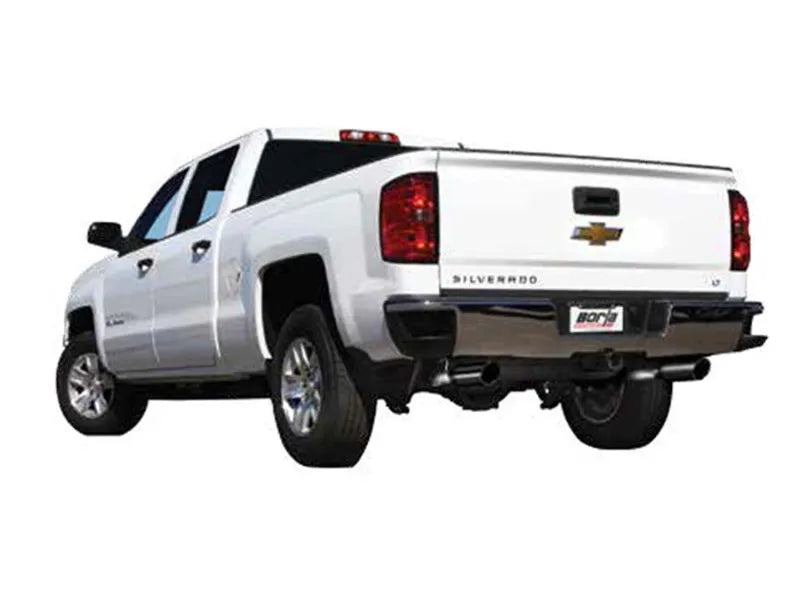 Borla 14-19 Silverado / Sierra 1500 Cat-Back S-Type Exhaust 2.75in Into Dual 2.25in Out 4in Split Rear Exit-Black Chrome