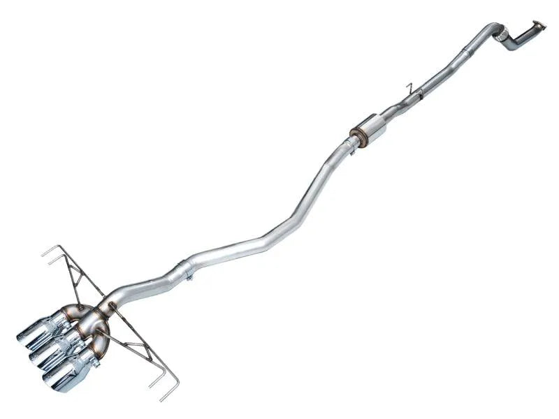 AWE Tuning 2023 Honda Civic Type R FL5 Track Edition Exhaust w/ Triple Chrome Silver Tips - Corvette Realm