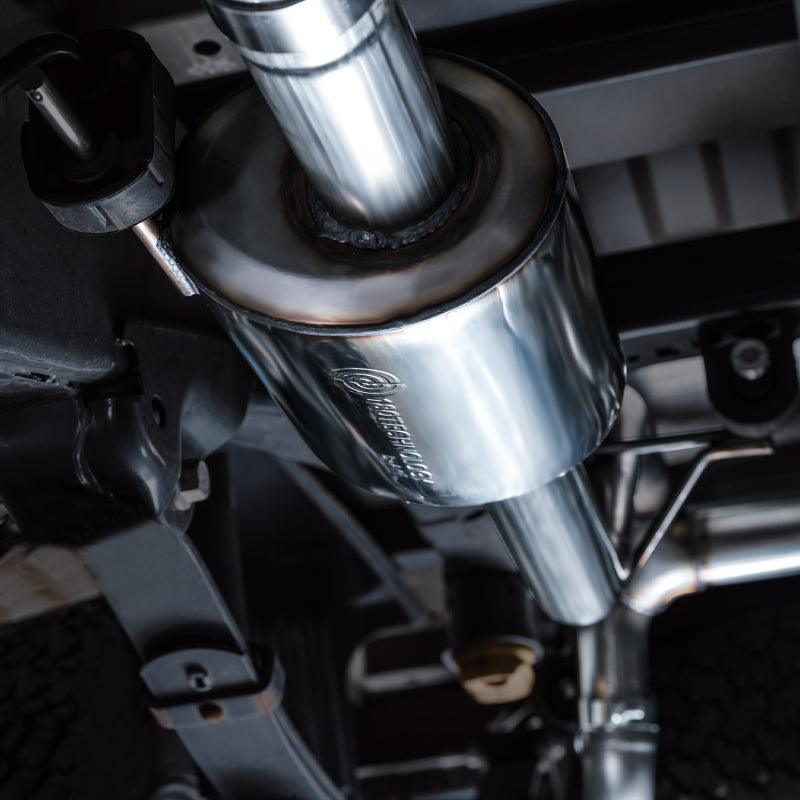 AWE Tuning 2021+ Ford F-150 Tremor (w/ Bumper Cutouts) 0FG Non-Resonated Catback -Diamond Black Tips - Corvette Realm