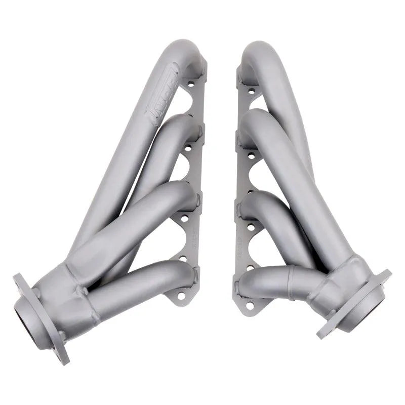 BBK 79-93 Mustang 351 Swap Shorty Unequal Length Exhaust Headers - 1-5/8 Titanium Ceramic - Corvette Realm