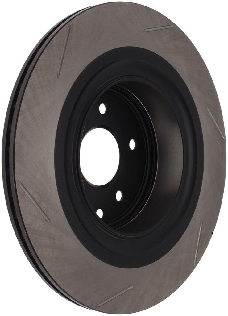 StopTech Power Slot Nissan 370z / Infiniti G37 SportStop Slotted Rear Left Rotor - Corvette Realm