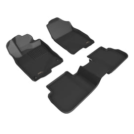3D MAXpider 2022+ Honda Civic Kagu 1st & 2nd Row Floor Mats- Black (No Rear USB Port)