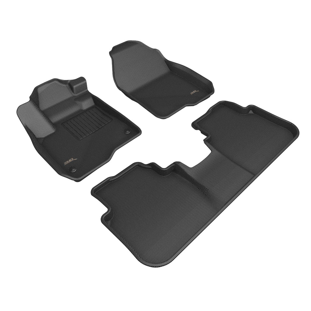 3D MAXpider 2023+ Honda CRV Kagu 1st & 2nd Row Floor Mats - Black