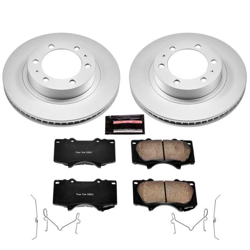 Power Stop 03-09 Toyota 4Runner Front Z17 Evolution Geomet Coated Brake Kit - Corvette Realm