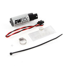 Load image into Gallery viewer, DeatschWerks 88-91 BMW 325i DW65C 265lph Compact Fuel Pump w/ Install Kit (w/o Mounting Clips) - Corvette Realm