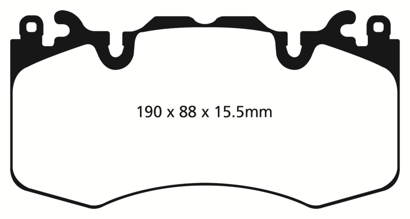 EBC 13+ Land Rover Range Rover 3.0 Supercharged Greenstuff Front Brake Pads - Corvette Realm