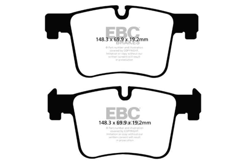 EBC 11+ BMW X3 2.0 Turbo (F25) Redstuff Front Brake Pads - Corvette Realm