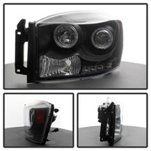 Load image into Gallery viewer, Spyder Dodge Ram 1500 06-08/Ram 2500 06-09 Projector Headlights LED Halo LED Blk PRO-YD-DR06-HL-BK - Corvette Realm