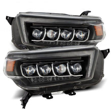 Load image into Gallery viewer, AlphaRex 10-13 Toyota 4Runner NOVA LED Projector Headlights Plank Style Black w/Seq Signal/DRL - Corvette Realm