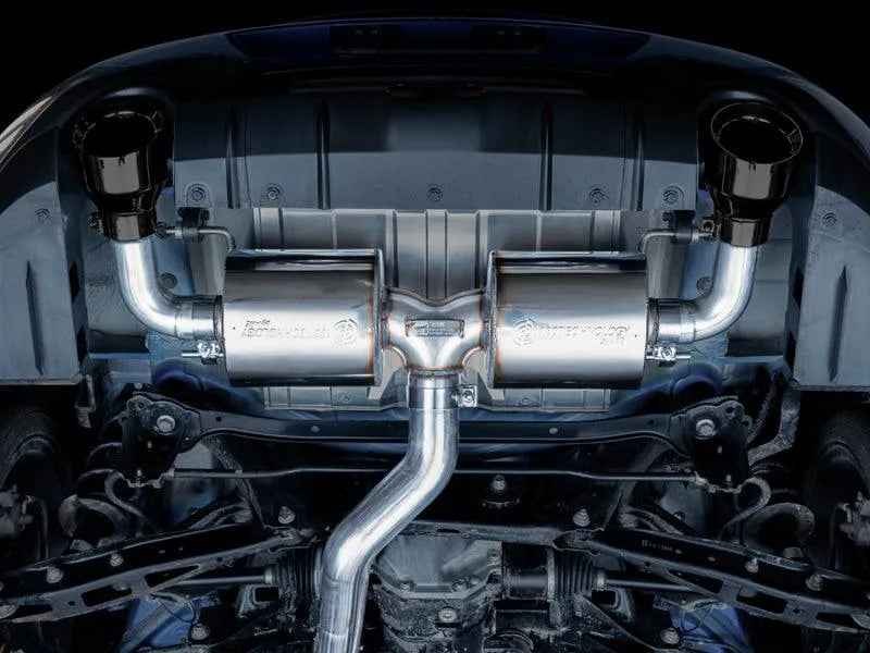 AWE Subaru BRZ/ Toyota GR86/ Toyota 86 Touring Edition Cat-Back Exhaust- Diamond Black Tips - Corvette Realm