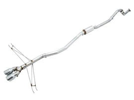 AWE Tuning 2016+ Honda Civic Si Track Edition Exhaust w/Front Pipe & Dual Chrome Silver Tips - Corvette Realm