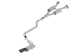 Borla 14-21 Jeep Grand Cherokee 3.6L V6 AWD AT 4DR 2.50in S-TYPE Cat-Back Exhaust Black Chrome Tip