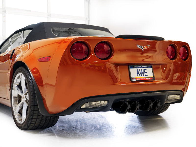 AWE Tuning 05-07 C6 Chevrolet Corvette 6.0L Track Edition Axleback Exhaust w/ Diamond Black Tips