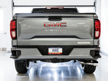 Load image into Gallery viewer, AWE Tuning 4th Gen GM 1500 5.3L 0FG Catback Dual Side Exit (Flat Bumper) - Chrome Tips