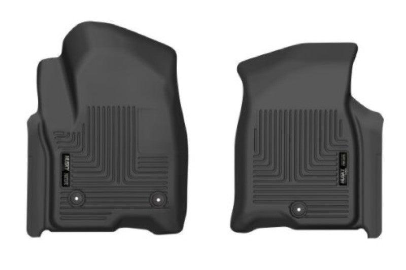 Husky Liners 21-23 Chevy Tahoe / 21-23 Cadillac Escalade X-Act Contour Black Front Seat Floor Liners - Corvette Realm