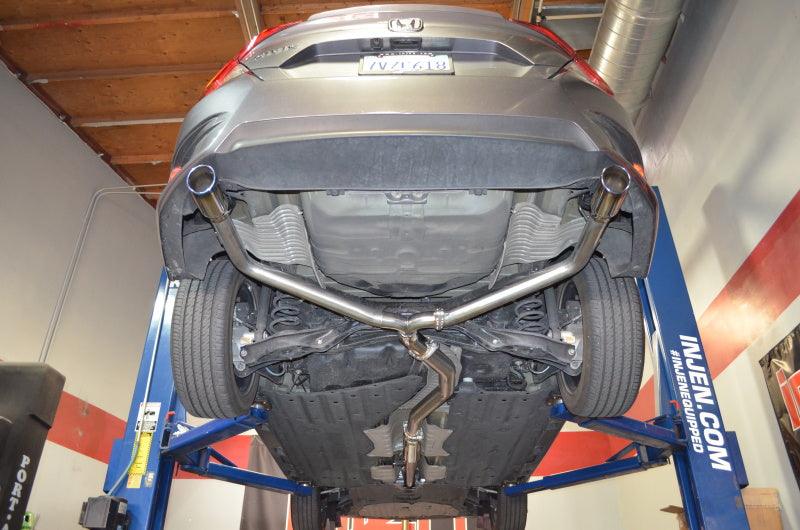 Injen 16-20 Honda Civic 1.5L Turbo 4Cyl (Sedan) 63mm SS Cat-Back Exhaust w/ Dual Burnt Titanium Tips - Corvette Realm