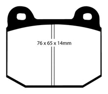 Load image into Gallery viewer, EBC 99-03 Mitsubishi Lancer Evolution 2.0 Turbo Yellowstuff Rear Brake Pads - Corvette Realm