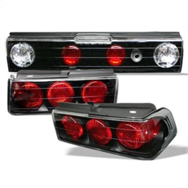 Spyder Honda CRX 88-91 Euro Style Tail Lights Black ALT-YD-HCRX88-BK - Corvette Realm