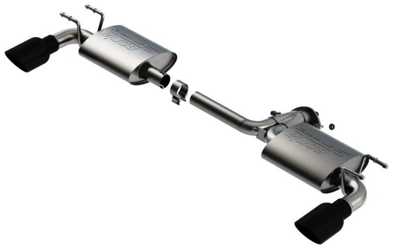Borla 19-25 Mazda 3 Hatchback 2.0/2.5L NA S-Type Axle-Back Exhaust Black Chrome Tips