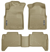 Load image into Gallery viewer, Husky Liners 05-13 Toyota Tacoma WeatherBeater Combo Tan Floor Liners - Corvette Realm