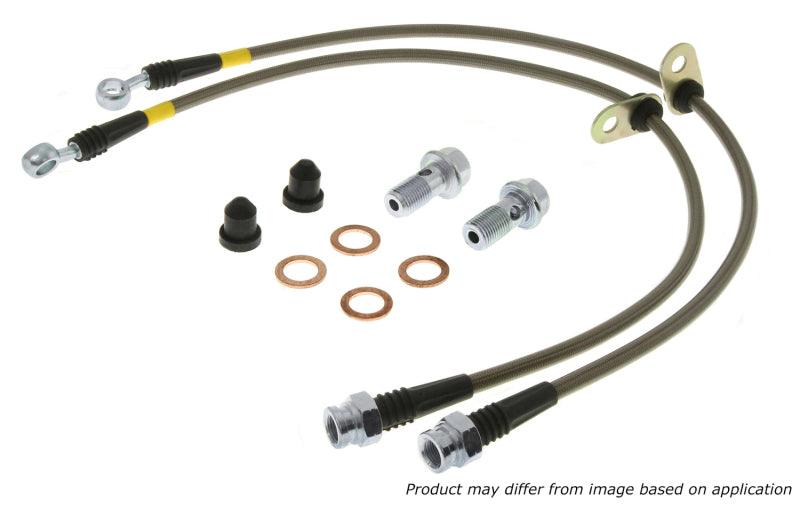 StopTech 07-13 Acura MDX Rear SS Brake Lines - Corvette Realm