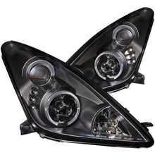 Load image into Gallery viewer, ANZO 2000-2005 Toyota Celica Projector Headlights w/ Halo Black