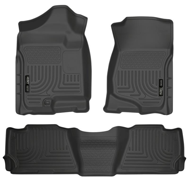 Husky Liners 07-13 GM Escalade/Suburban/Yukon WeatherBeater Black Front & 2nd Seat Floor Liners - Corvette Realm