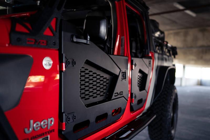 DV8 Offroad 18-22 Jeep Wrangler JL/JT Spec Series Half Doors - Front Set - Corvette Realm