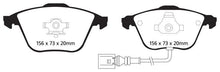 Load image into Gallery viewer, EBC 08-11 Volkswagen CC 3.6 Yellowstuff Front Brake Pads - Corvette Realm