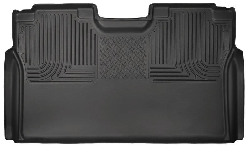 Husky Liners 15-23 Ford F-150 SuperCrew Cab WeatherBeater Black 2nd Seat Floor Liner - Corvette Realm