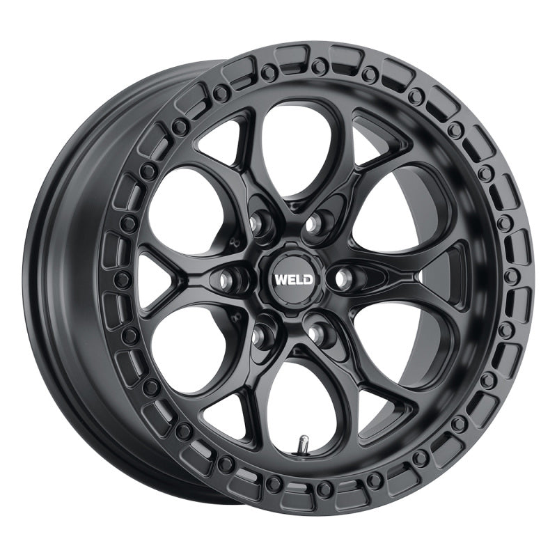 Weld Off-Road Ledge Six W108 20x9 / 6x139.7 BP / 5 In BS Satin Black Wheel - Corvette Realm