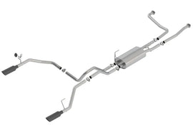 Borla 16-24 Nissan Titan 5.6L V8 2WD/4WD S-Type Catback Exhaust - Black Chrome Tips