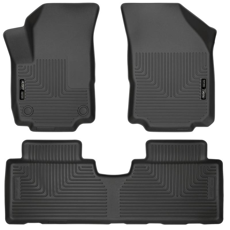 Husky Liners 18-23 Chevrolet Equinox Weatherbeater Black Front & 2nd Seat Floor Liners - Corvette Realm