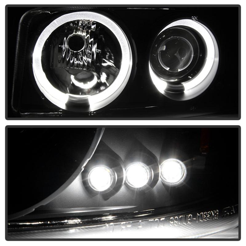 Spyder GMC Sierra 1500/2500/3500 99-06 Projector Headlights LED Halo LED Black PRO-YD-CDE00-HL-BK - Corvette Realm